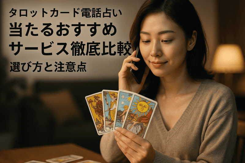 「タロットカード電話占い」当たるおすすめサービス徹底比較！選び方と注意点
